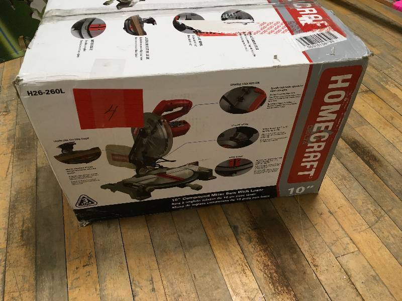 Homecraft 10 Compouind Mitersaw with Laser Open box never used
