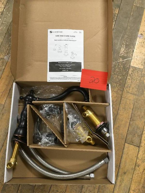 Glacier Bay Lyndhurst Two-Handle Roman Tub Faucet Open box never used