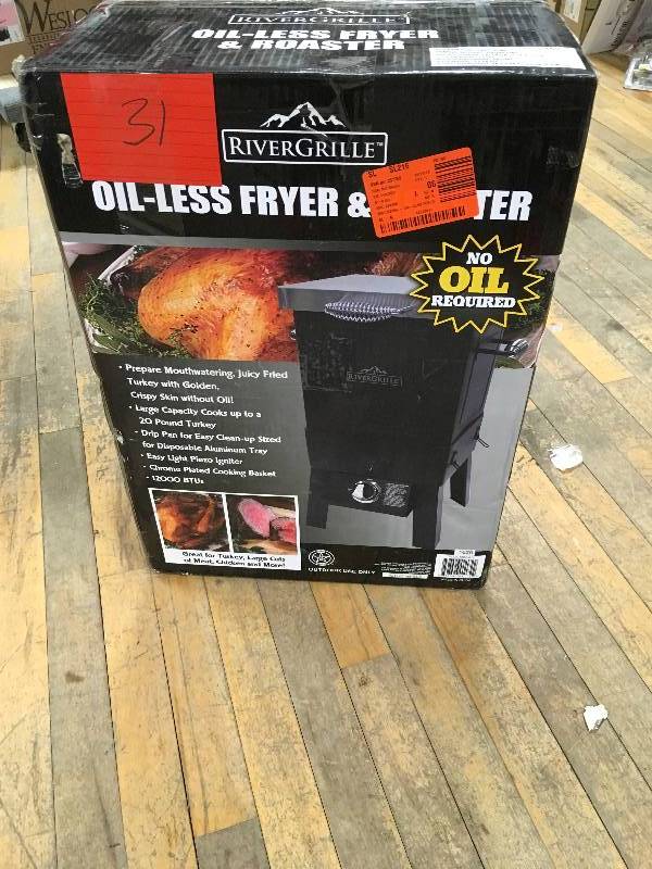 RiverGrill Oilless Fryer and Roaster Open box never used
