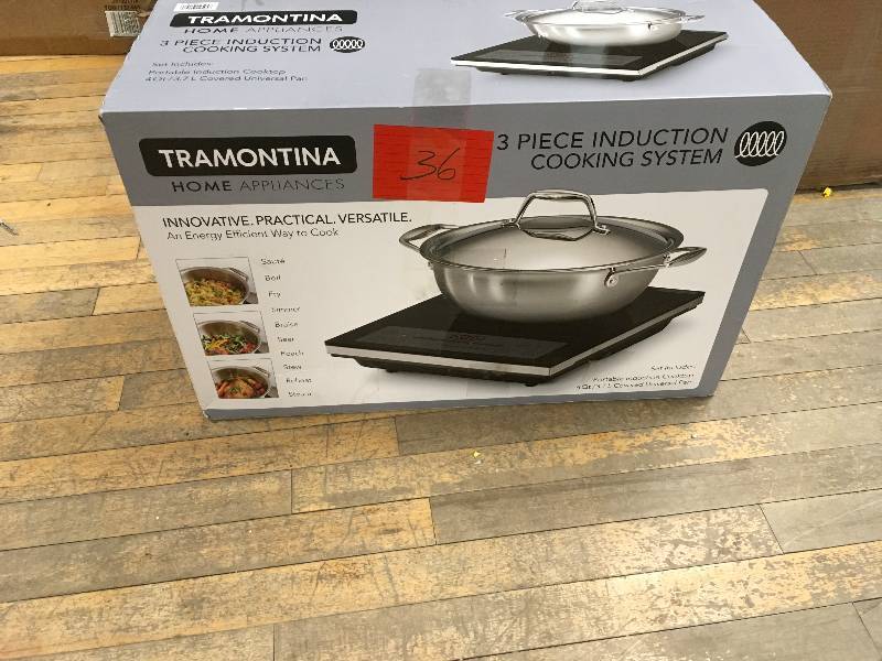 Tramontina 3 Piece Portable Induction Cooking System in good conditions