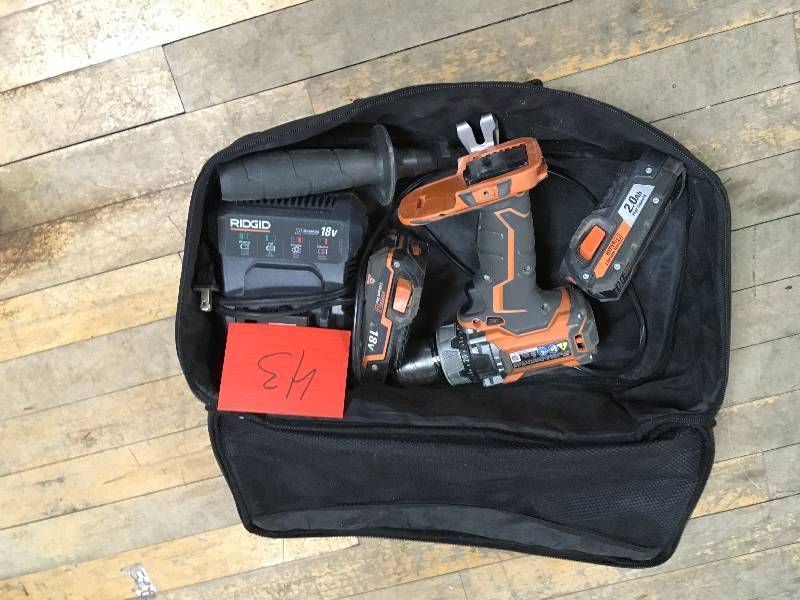 Ridgid 18-Volt Brushless Hammer Drill In working conditions