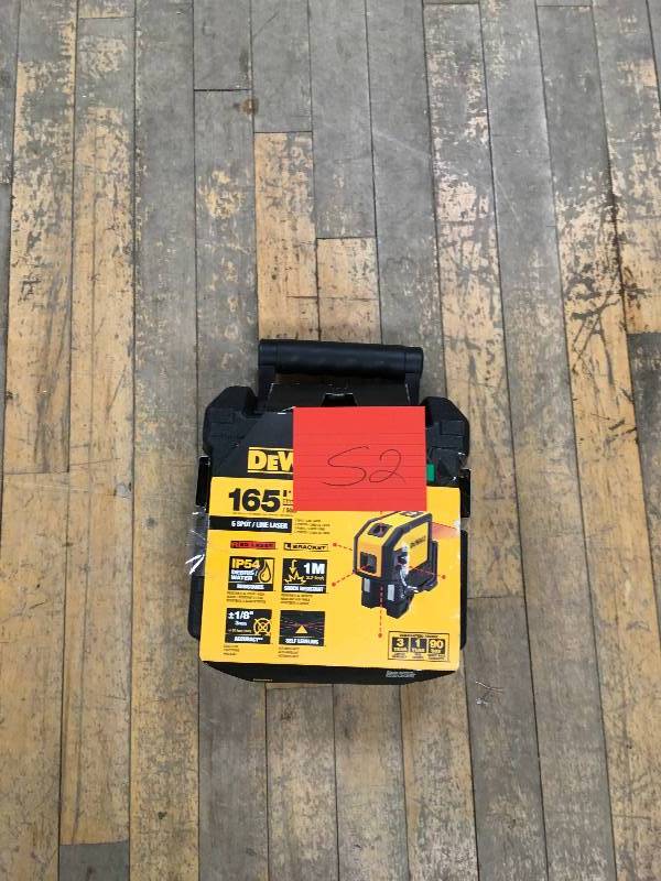 DeWalt Self-Leveling Spot Beams and Horizontal Line Laser Level Open box never used