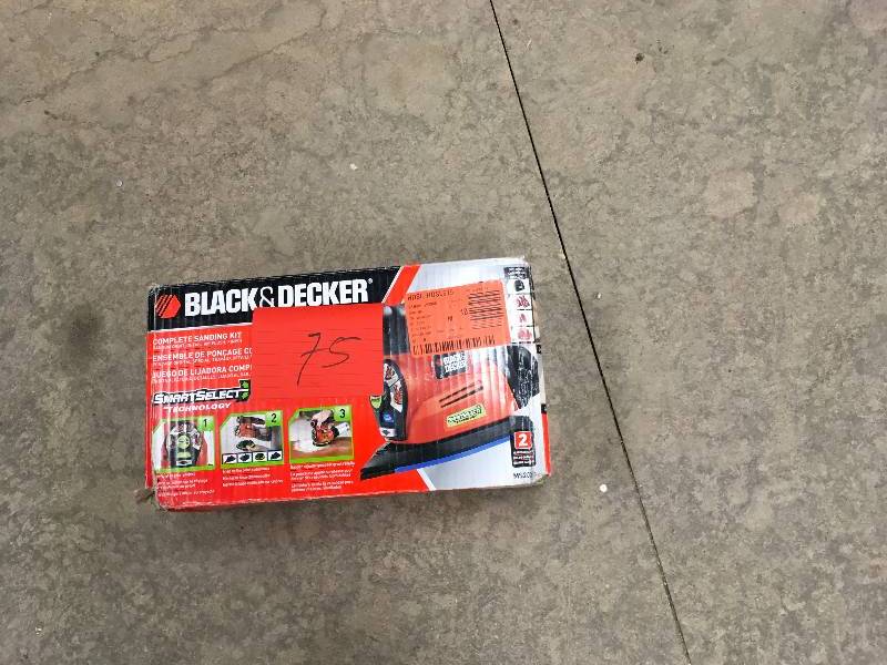 Black&Decker Complete Sanding Kit, Random Orbit, Detail 90degree Flush , Finish