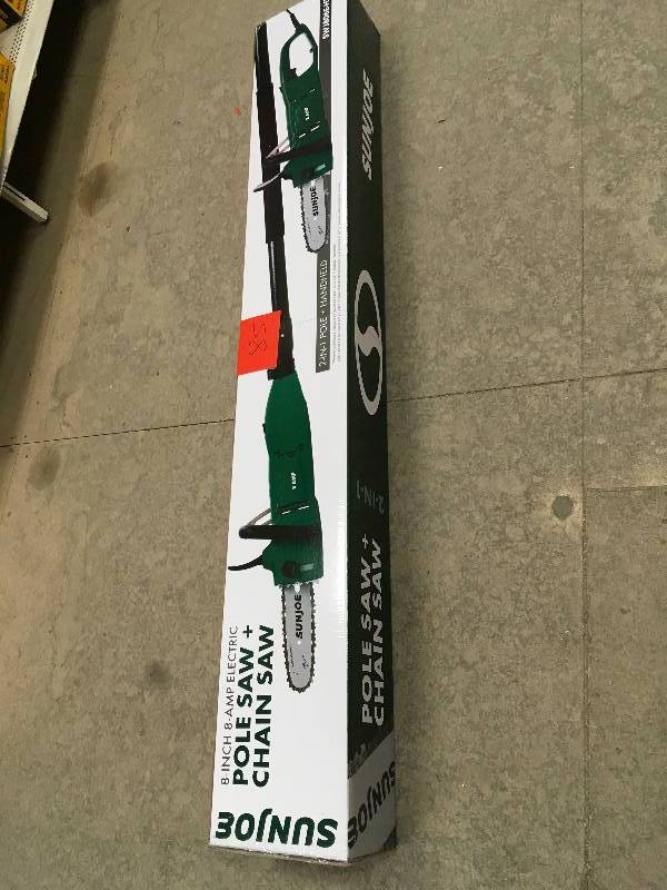 Sun Joe 8 inch 8 Amp Electric Pole Chainsaw New