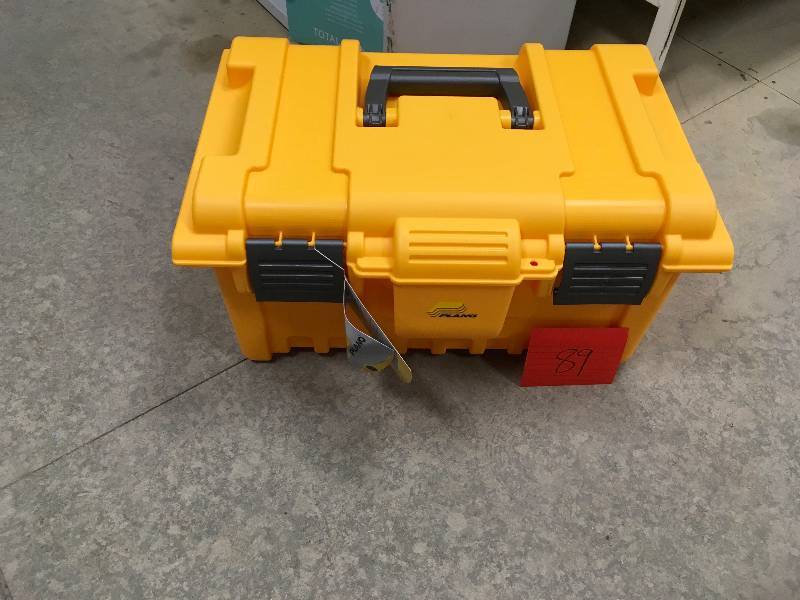 Plano 19 in. Power Tool Box with Lift Out Tray- Yellow Open box never used