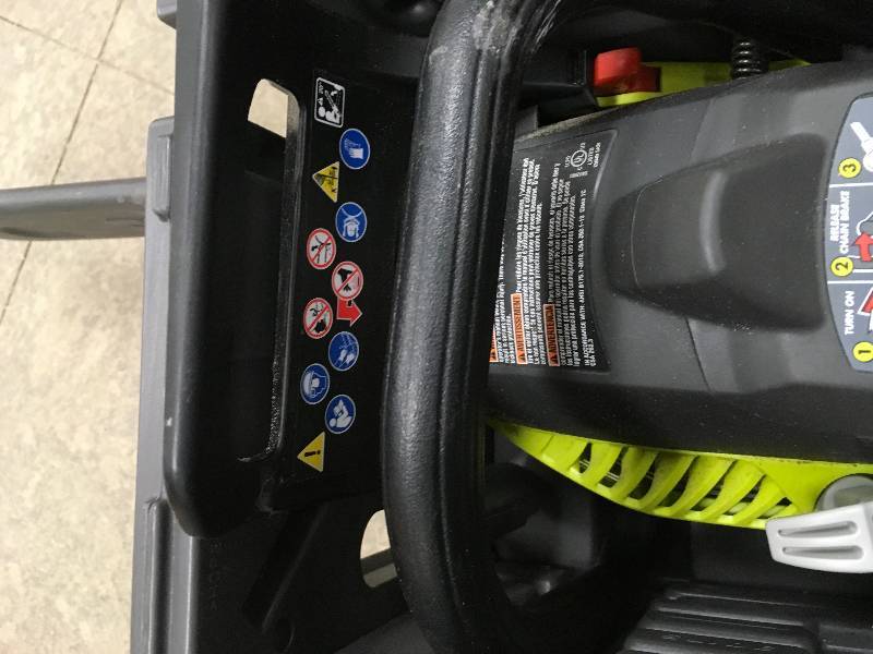 Ryobi 3716 2 Cycle Gas 16 in. Chain Saw In working conditions