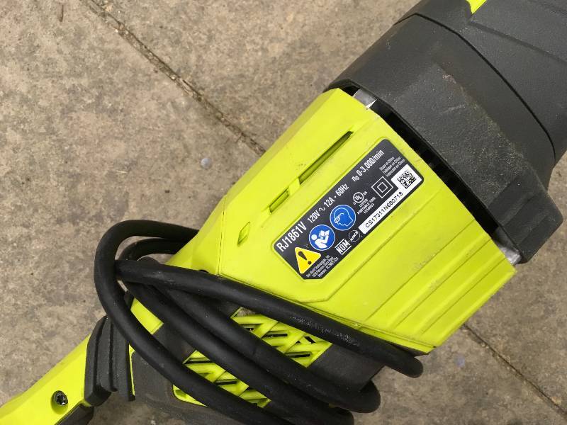 Ryobi 12 Amp Reciprocating Saw In working conditions