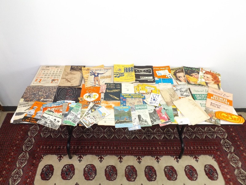 lot 25 image: Large Lot of Vintage Brochures, Manuals, etc. Paper