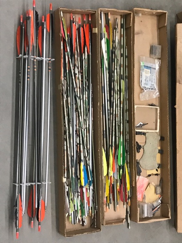 lot 44 image: (3) Boxes Of Assorted Aluminum Hunt...