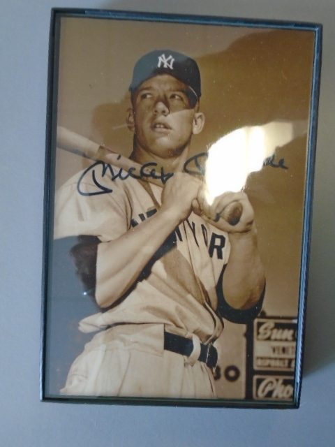 Autographed Mickey Mantle Photograph