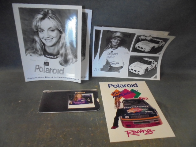 Shawna Robinson NASCAR Polaroid Promotional Items