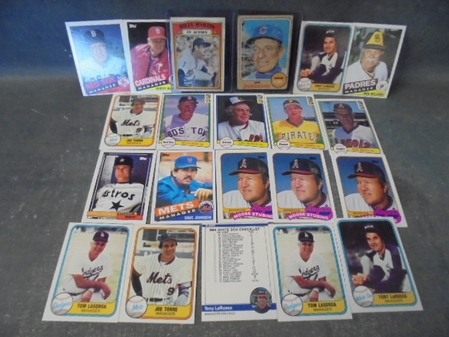 MLB Managers with Vintage Billy Martin and Leo Durocher