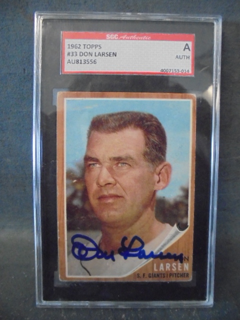 Autographed Don Larsen Card