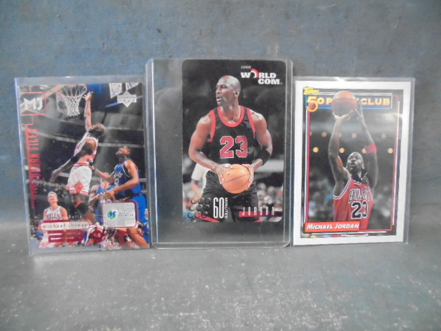 Rare Michael Jordan Calling Card and 2 Basketball Cards