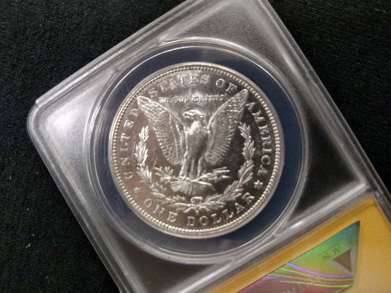 1890 S Morgan Silver Dollar, Graded...