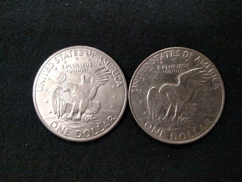 1971 D & 1972 D Eisenhower Dollars...
