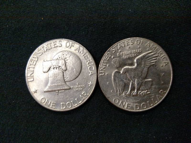 1976 & 1977 D Eisenhower Dollars...