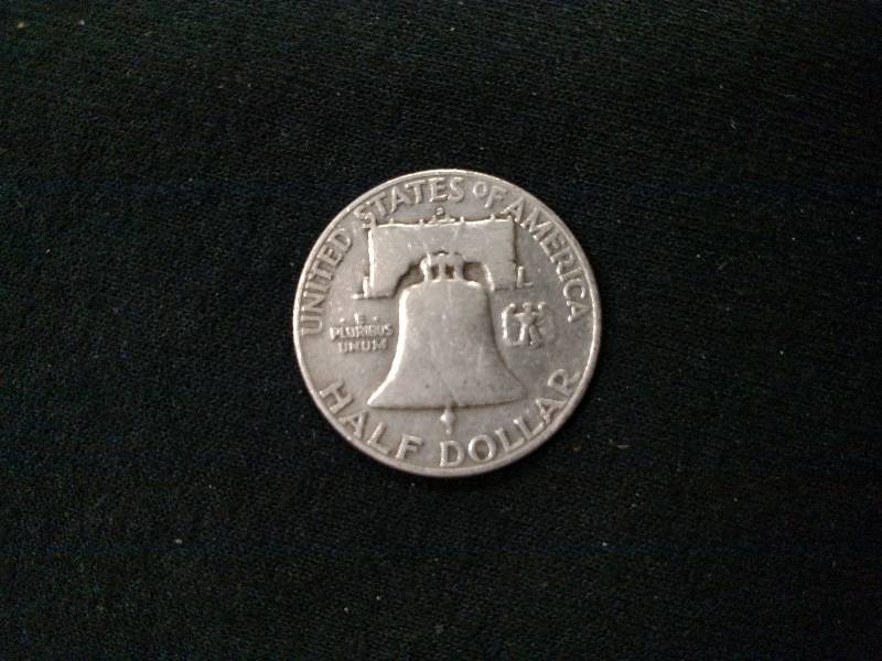 1952 D Franklin Silver Half Dollar...