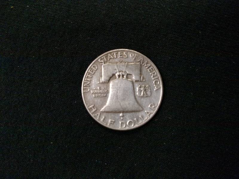 1953 D Franklin Silver Half Dollar...