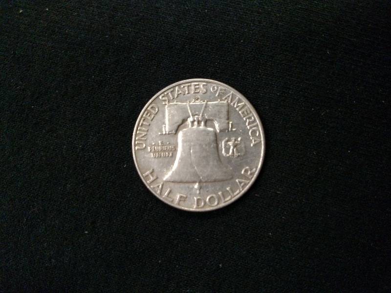 1953 D Franklin Silver Half Dollar...