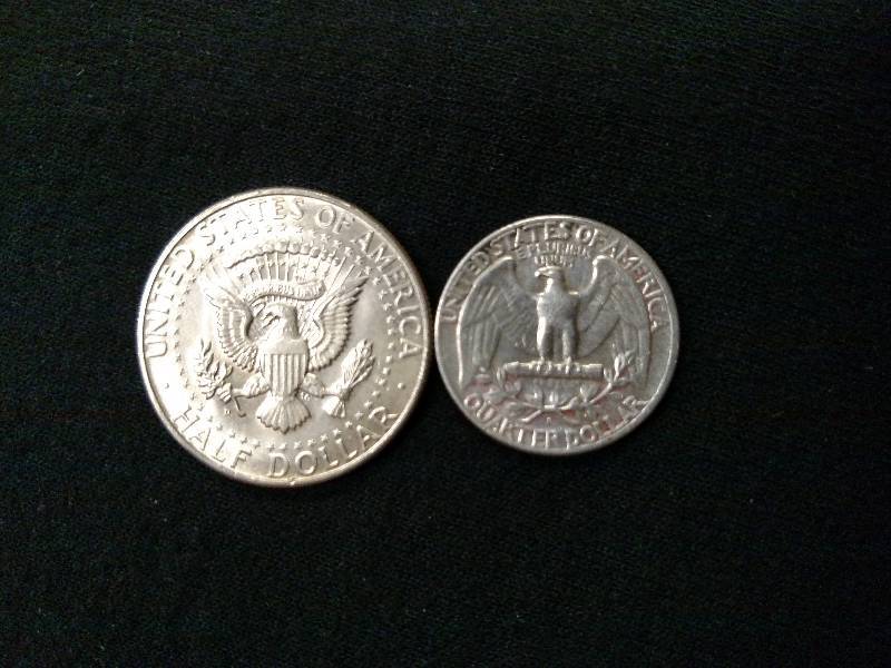 1964 D Kennedy Silver Half Dollar &...