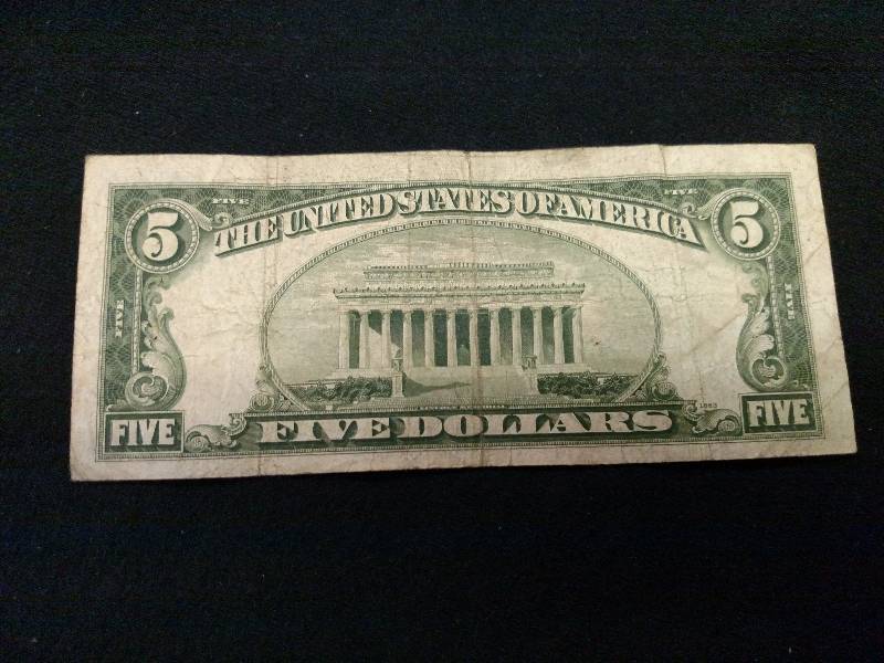 1934 D Five Dollar Silver Certifica...