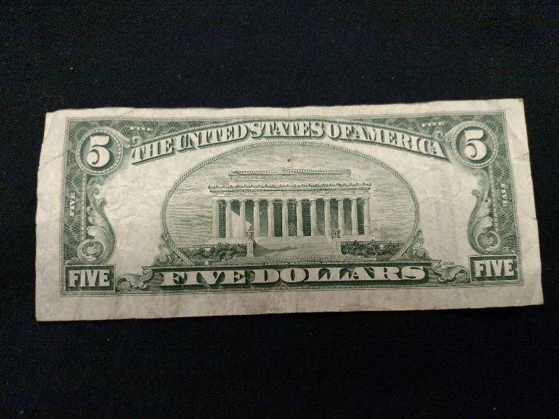1953 B Five Dollar Silver Certifica...