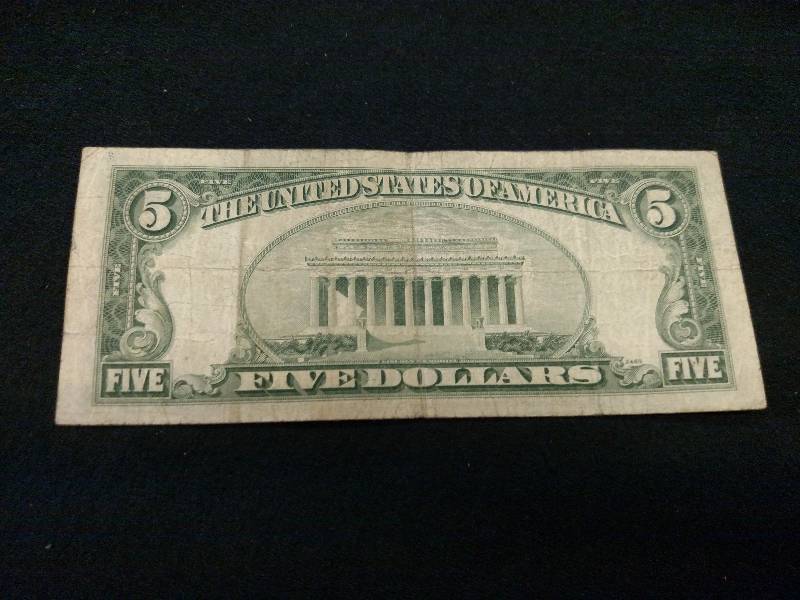 1953 C Five Dollar Red Seal Note...