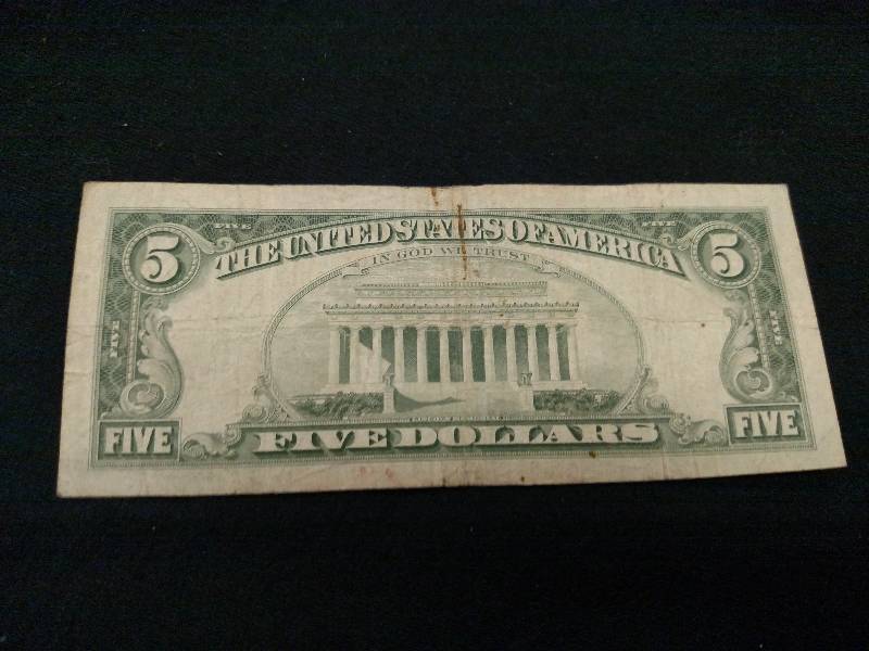 1963 Five Dollar Red Seal Note...