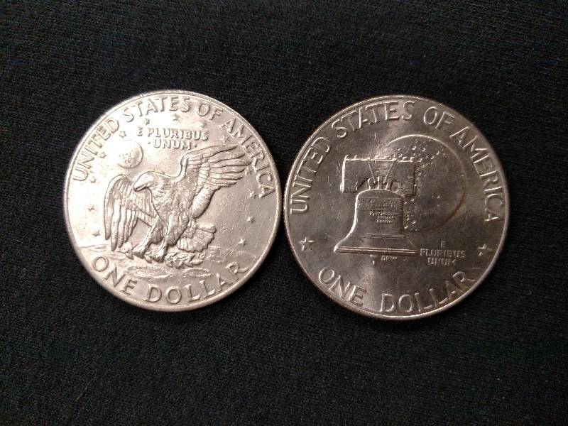 1974 & 1976 D Eisenhower Dollars...