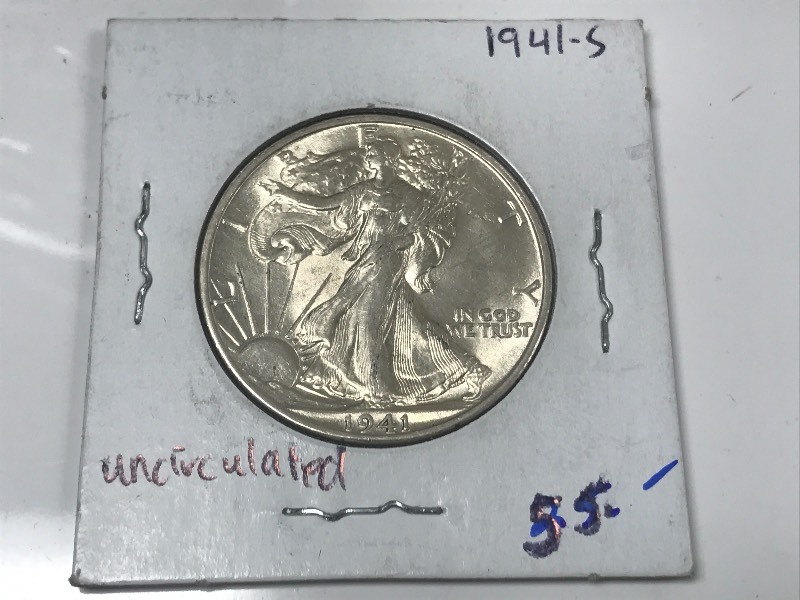 1941-S Uncirculated Walking Liberty...