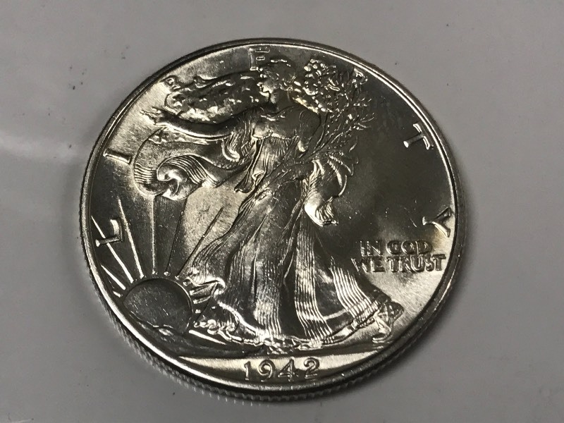 1942 Walking Liberty Silver Half Do...