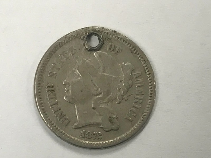 1872 Nickel 3-Cent Piece, Coin Has ...