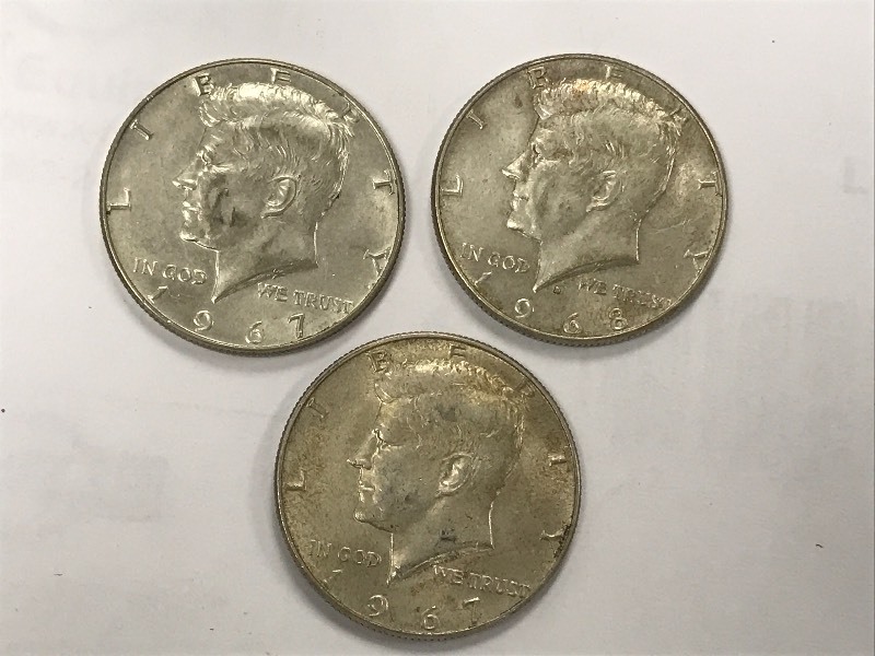 40% Silver Kennedy Half Dollars 19...
