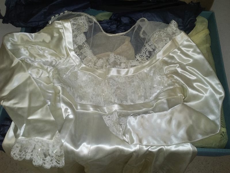 lot 13 image: Vintage Wedding Gown and more