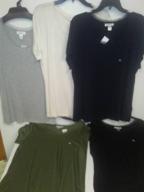 lot 15 image: 6 NWT Size XL Jaclyn Smith Womens Fancy Ts