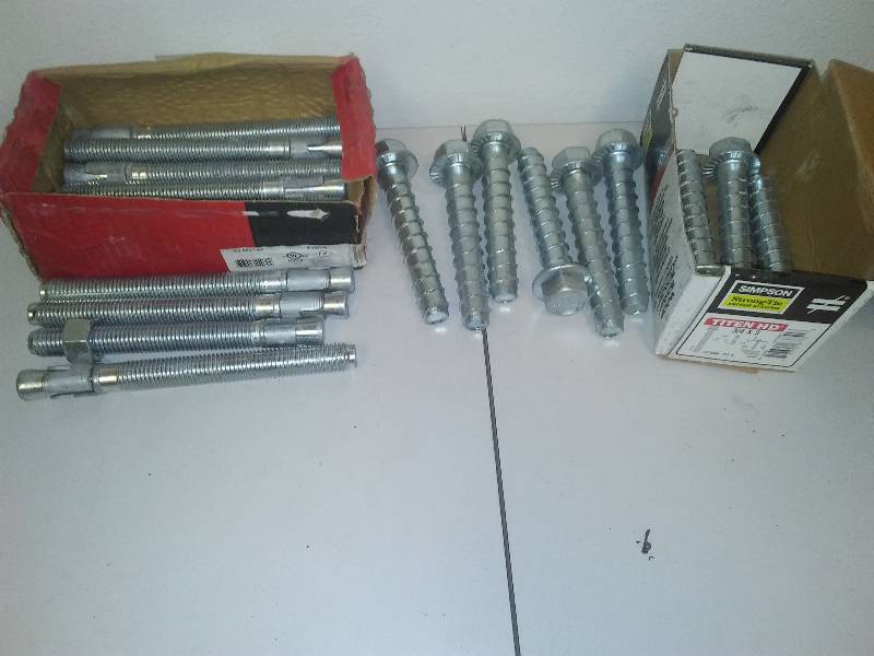 lot 68 image: Concrete Anchor Bolts