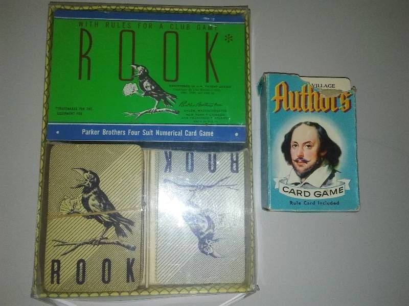 lot 106 image: Vintage Card Games  Rook and Authors, both sets complete