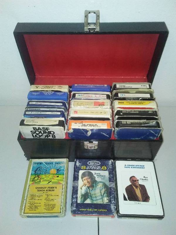 lot 108 image: 8 track tapes and case
