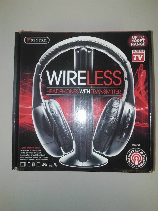 lot 109 image: Sentry Wireless Headphones with transmitter