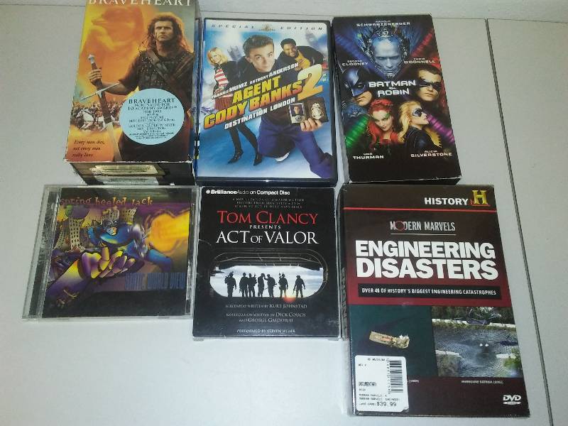 lot 116 image: DVDs,CDs VHS Collection