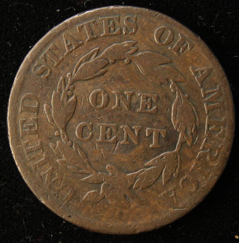 1824 US CORONET HEAD LARGE CENT