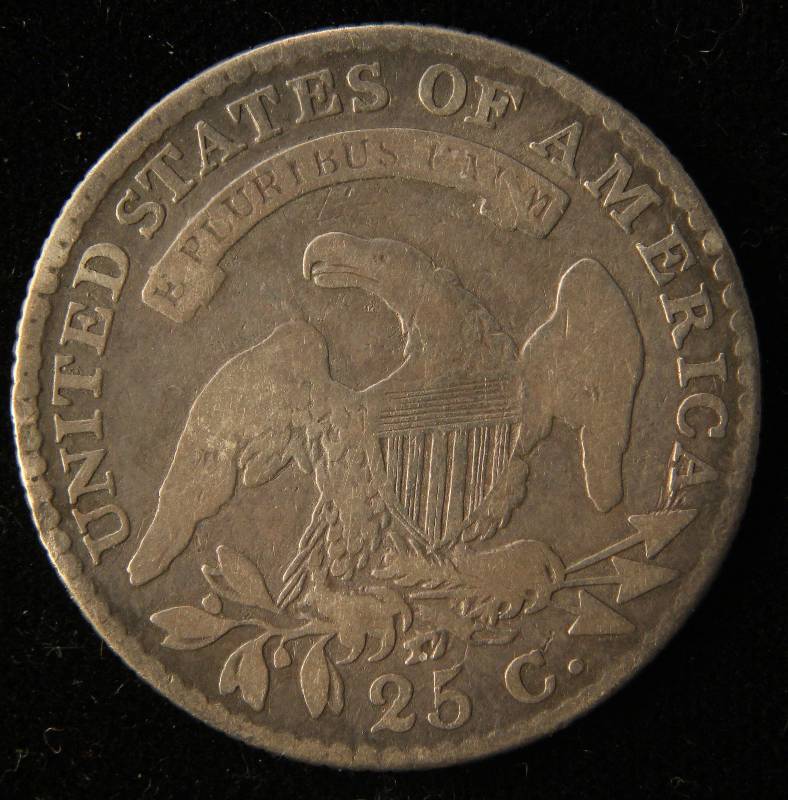 1818 US CAPPED BUST TYPE 1 LARGE SIZE QUARTER