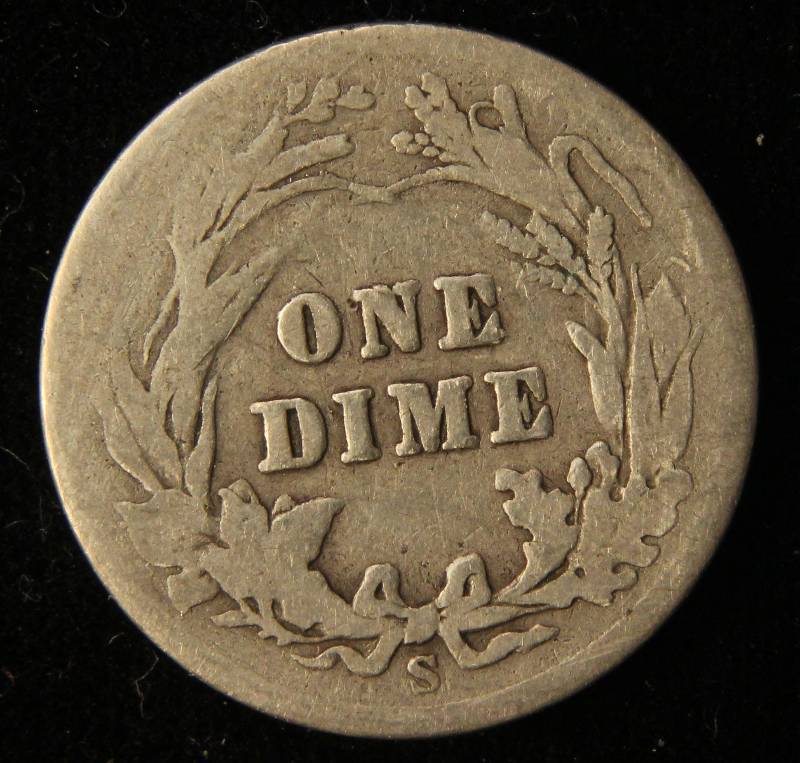 1904-S BARBER SILVER DIME BETTER DATE
