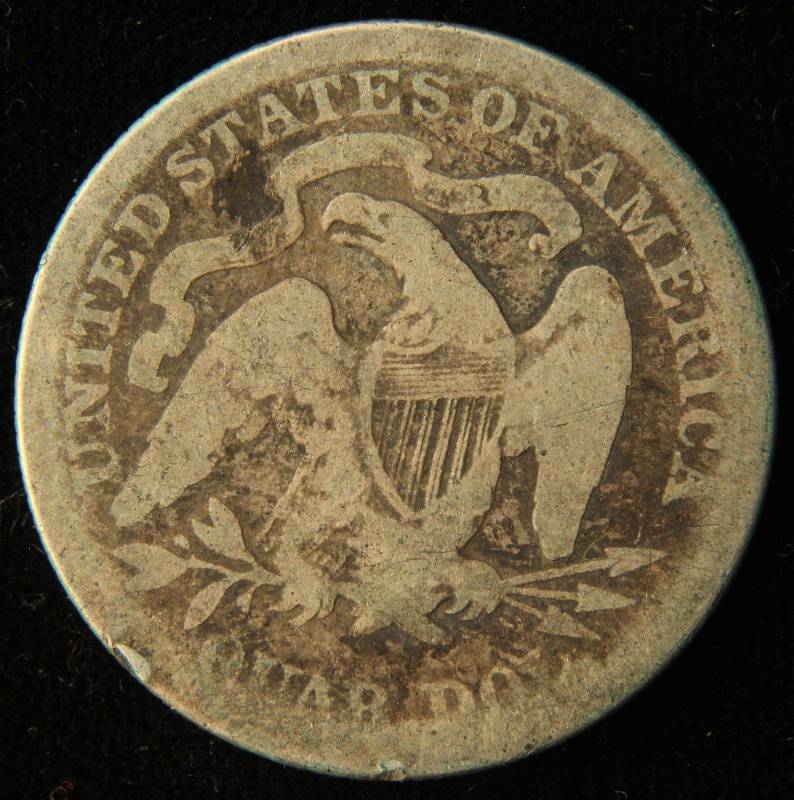 1875 US SEATED LIBERTY SILVER QUARTER