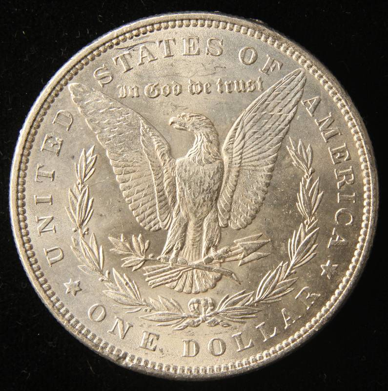 1883 MORGAN SILVER DOLLAR AU DETAILS