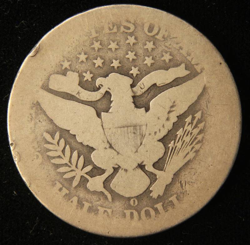 1897-O BARBER SILVER HALF DOLLAR KEY DATE COIN