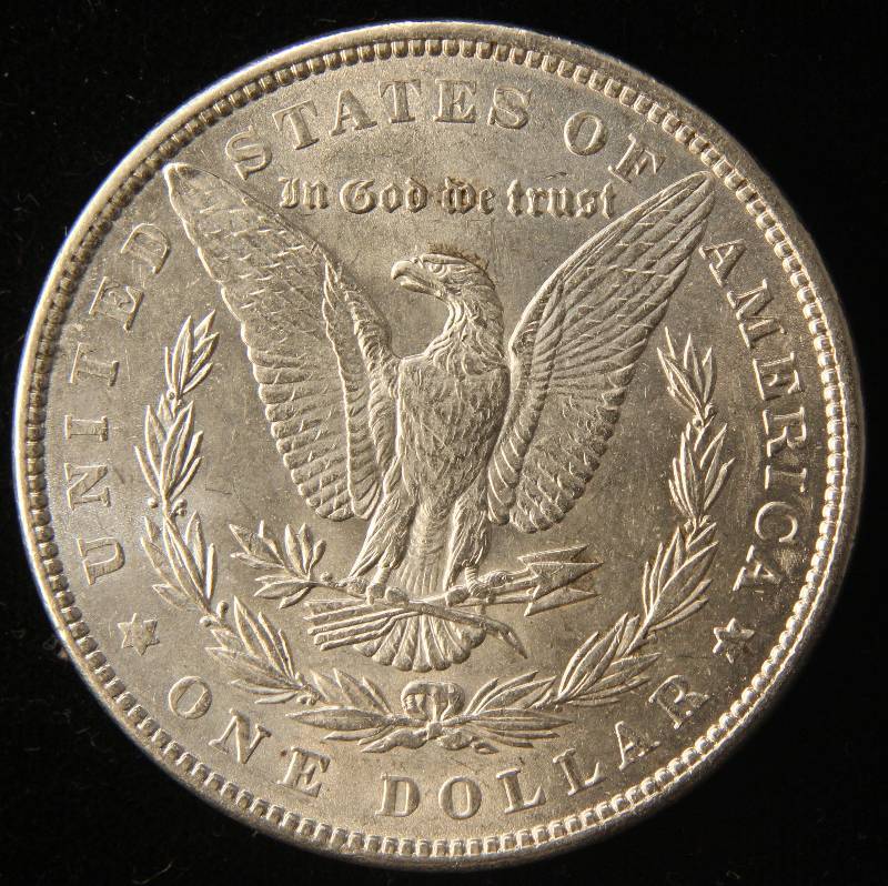 1886 MORGAN SILVER DOLLAR AU58