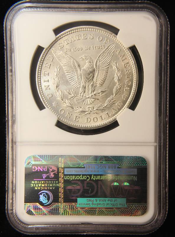 1921 MORGAN SILVER DOLLAR MS62 NGC