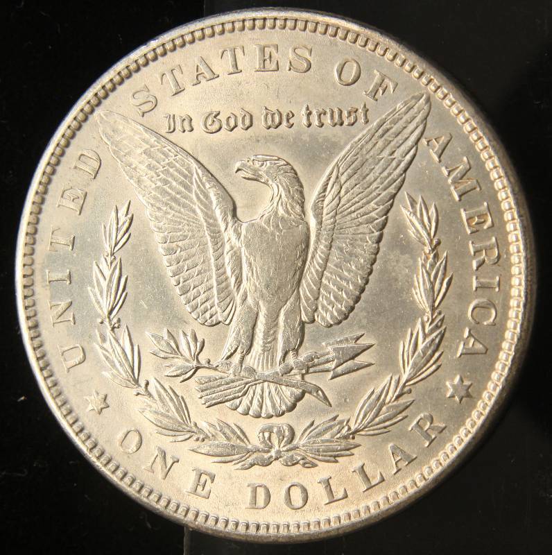 1889 MORGAN SILVER DOLLAR AU55